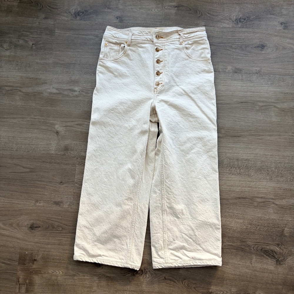 Sezane Le Crop Buttoned